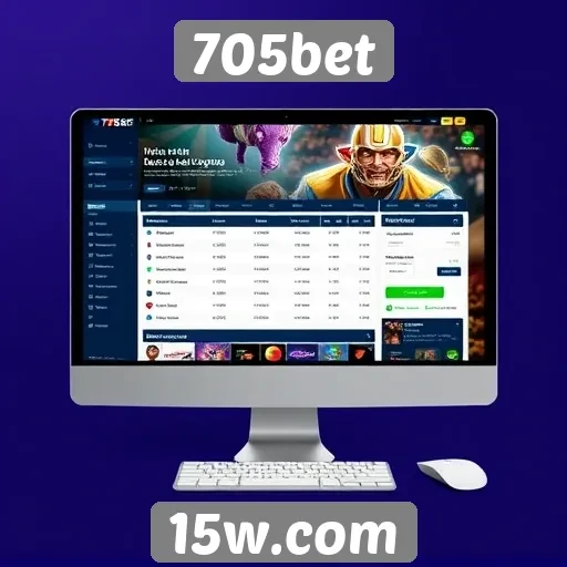 Análise da interface do usuário do site 705bet